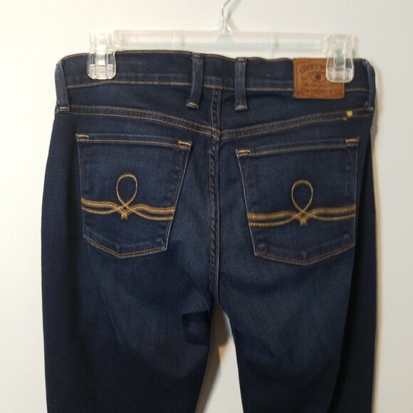 Lucky Brand Sofia Boot Jeans 6/28 Dark Wash - Picture 5 of 9